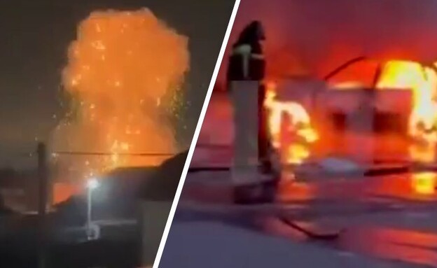 המתקפה החריגה (צילום: מתוך תיעוד שעלה ברשתות החברתיות, שימוש לפי סעיף 27א' לחוק זכויות יוצרים)