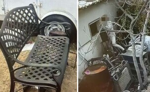 תיעוד הנאשמת, הספסל שגנבה מקבר חלל צה"ל (צילום: דוברות המשטרה)
