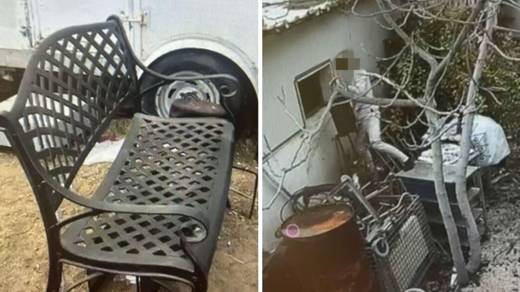 תיעוד הנאשמת, הספסל שגנבה מקבר חלל צה"ל תיעוד הנאשמת, הספסל שגנבה מקבר חלל צה"ל