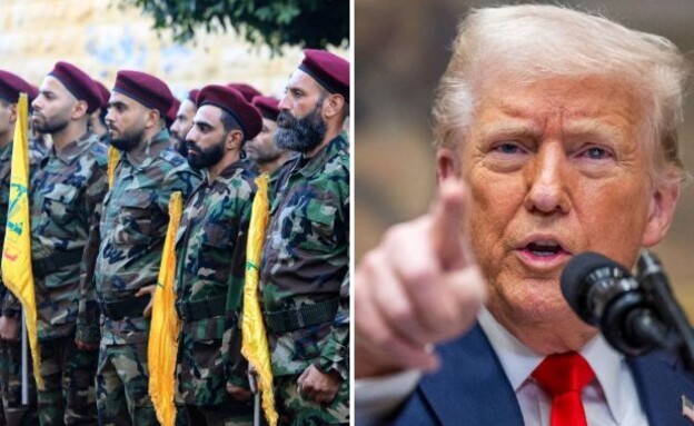 טראמפ, פעילי חיזבאללה (צילום: ROBERTO SCHMIDT/AFP via Getty Images, AFP)