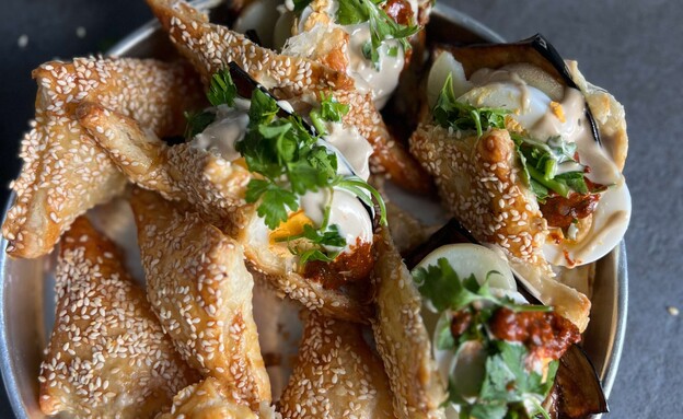 מגש יפהפה של בורקס סביח