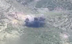 תקיפת משגרים של חיזבאללה בדרום לבנון (צילום: דובר צה"ל)