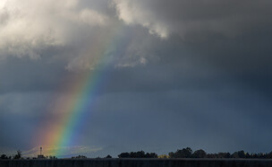 תחזית- קשת בענן (צילום: מרים אלסטר, פלאש 90)