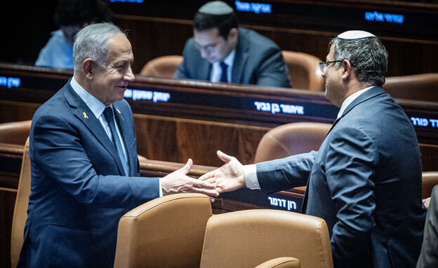 בנימין נתניהו, איתמר בן גביר (צילום: יונתן זינדל, פלאש 90)