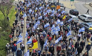 צעדת מחאה בירושלים  (צילום: ברק דור)