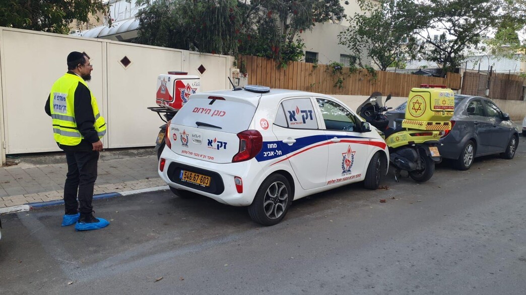 הזירה ברחוב ביצרון בתל אביב (צילום: דוברות זק"א)