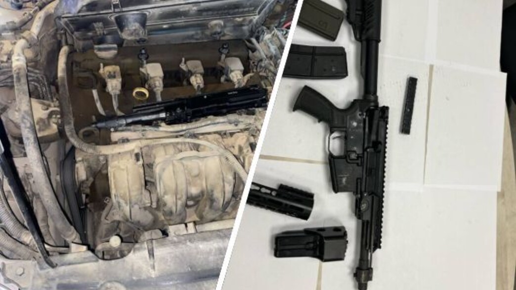 רובה הערד שאותר בתוך המכונית רובה הערד שאותר בתוך המכונית