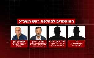 המועמדים לראשות השב"כ: מ׳, ר׳, איל ציר כהן ושלום 