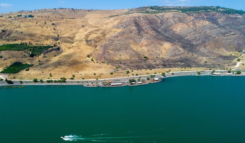 עיר כנרת טבריה צילום מרחפן (הדמיה: צילום יובל גסר)