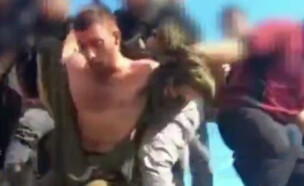 תיעוד מחטיפת מתן אנגרסט (צילום: עובדה)