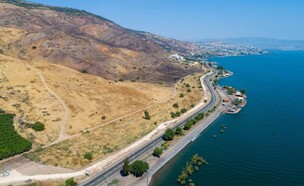 עיר כנרת טבריה צילום מרחפן (הדמיה: צילום יובל גסר)