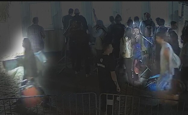 תיעוד פסטיבל הנובה ממצלמות האבטחה (צילום: מתוך עובדה)