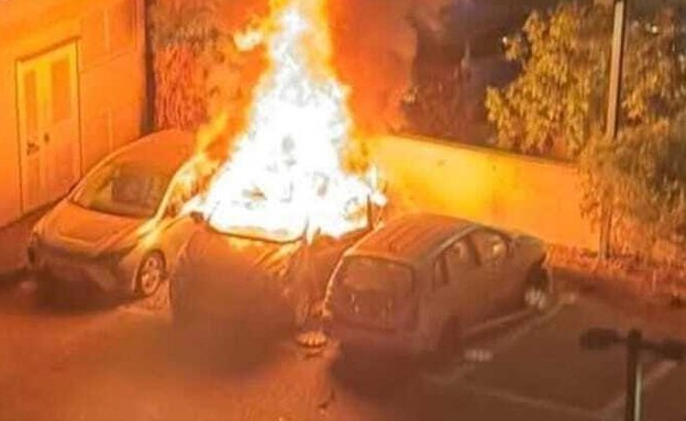 זירת הפיצוץ בנתניה (צילום: רשתות חברתיות לפי סעיף 27 א')