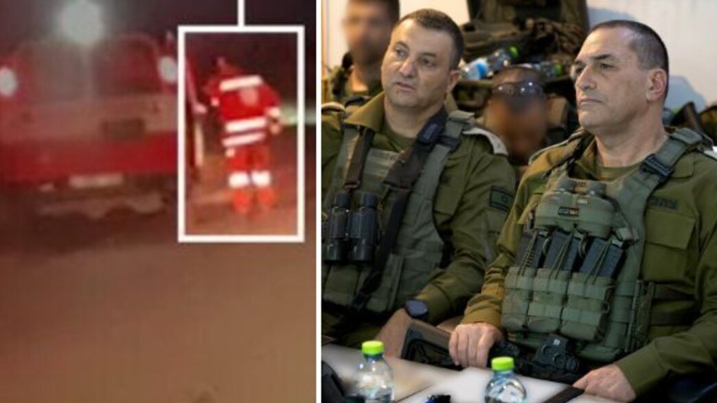 זמיר ואלוף הפיקוד, סרטון זירת האירוע (צילום: דובר צה"ל, רשתות חברתיות לפי סעיף 27א)