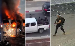 המחבלים בשדרות ב-7 באוקטובר (צילום: מתוך תיעוד שעלה ברשתות החברתיות, שימוש לפי סעיף 27א' לחוק זכויות יוצרים)
