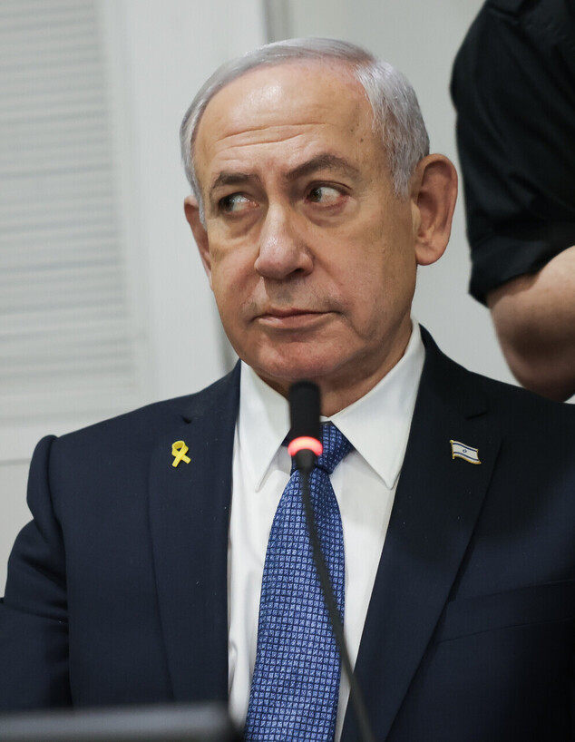 ראש הממשלה בנימין נתניהו בבית המשפט (צילום: מרים אלסטר, פלאש 90)
