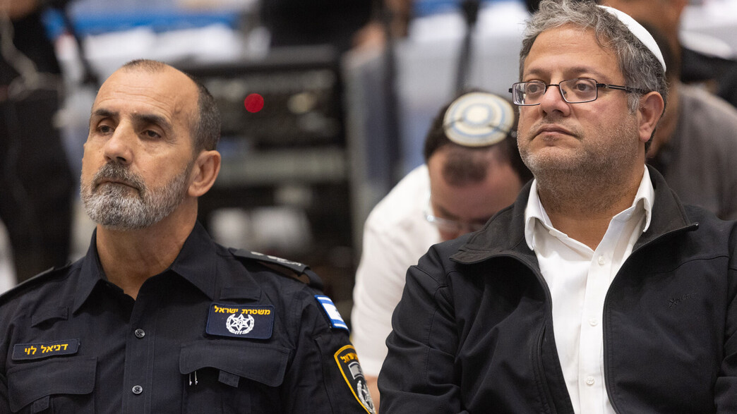 השר לביטחון לאומי איתמר בן גביר והמפכ"ל דני לוי