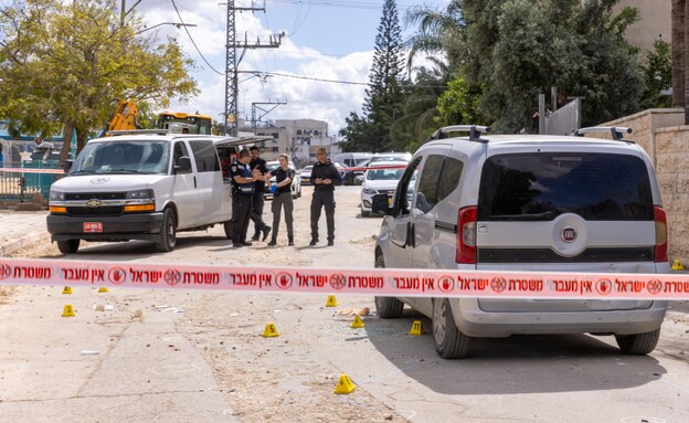 זירת הרצח הכפול ברמלה (צילום: יוסי אלוני, פלאש 90)