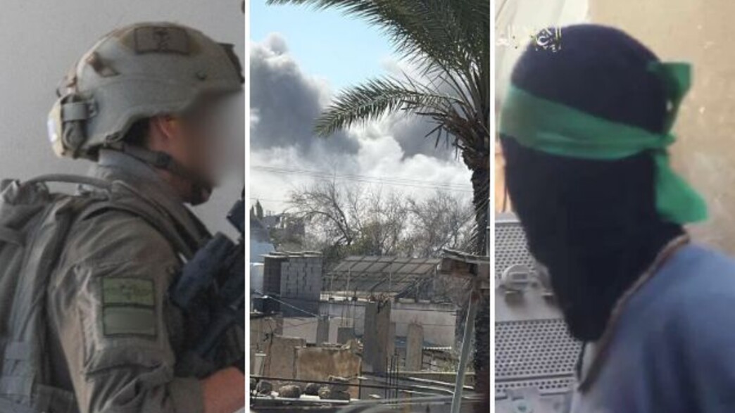 הלחימה ברצועה (צילום: רשתות חברתיות לפי סעיף 27 א', דובר צה"ל)