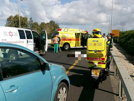 זירת התאונה בצ. רופין