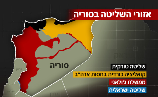 אזורי השליטה בסוריה