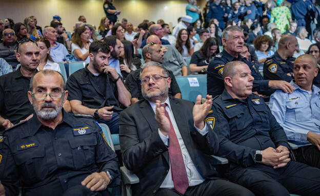 השר לביטחון לאומי איתמר בן גביר בטקס יום העצמאות (צילום: חיים גולדברג, פלאש 90)