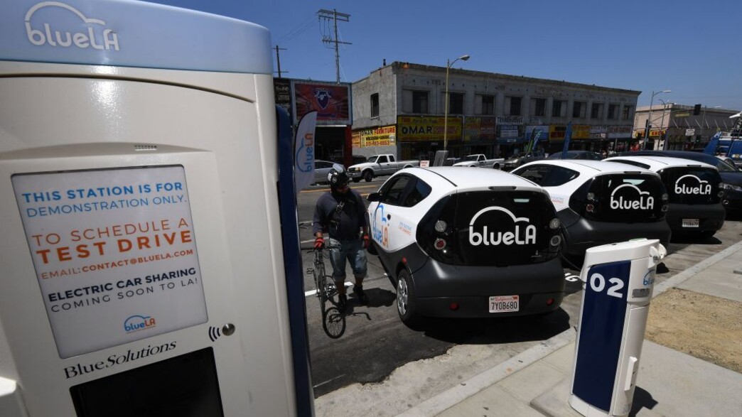 כלי רכב שיתופיים בלוס אנג'לס (צילום: MARK RALSTON, AFP via Getty Images)