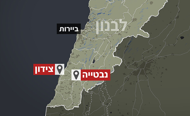 אזור התקיפה בלבנון, והמוקד שבה צבא לבנון סיכל ירי (צילום: google maps)