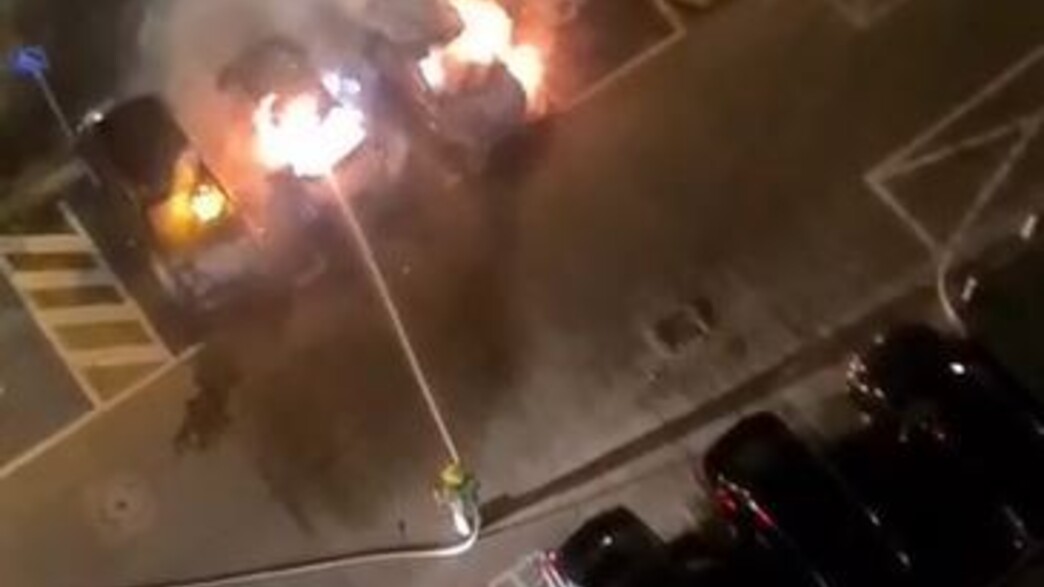 הצתת המכוניות בקריית אתא הצתת המכוניות בקריית אתא