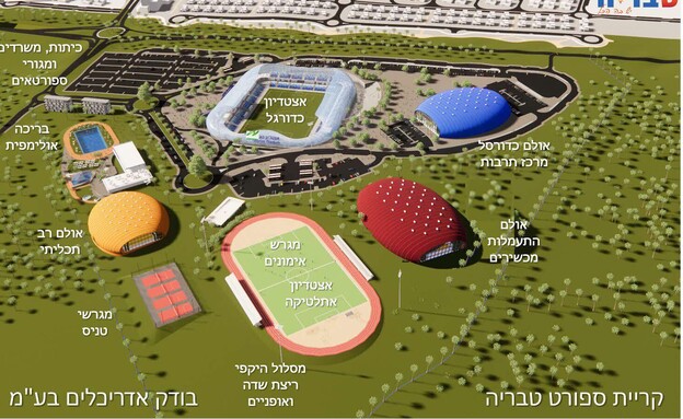 אצטדיון טבריה תמונה 3 - תכנית בינוי קריית הספורט