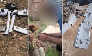 השרידים והמחבלים (צילום: מתוך תיעוד שעלה ברשתות החברתיות, שימוש לפי סעיף 27א' לחוק זכויות יוצרים)