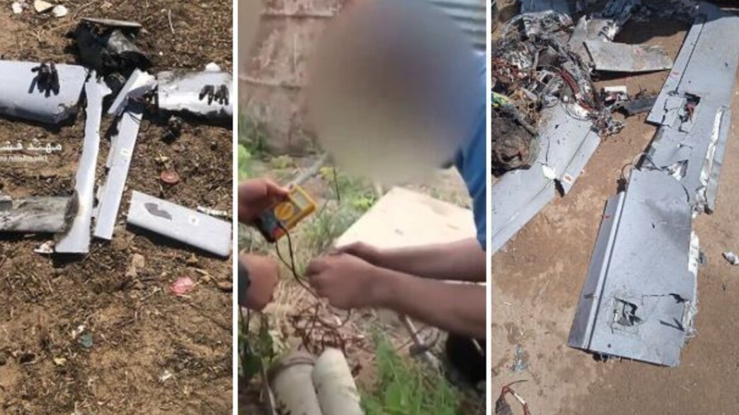 השרידים והמחבלים (צילום: מתוך תיעוד שעלה ברשתות החברתיות, שימוש לפי סעיף 27א' לחוק זכויות יוצרים)