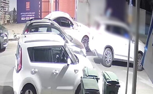 תיעוד אירוע חטיפת אדם בחולון (צילום: דוברות המשטרה)