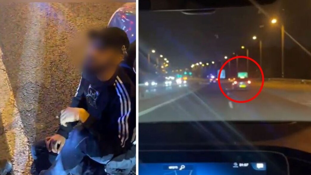 המרדף אחר גנב הרכב ורגע המעצר