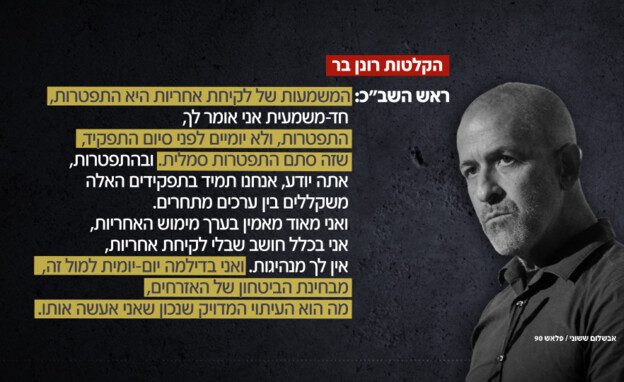 הקלטות ראש השבכ רונן בר