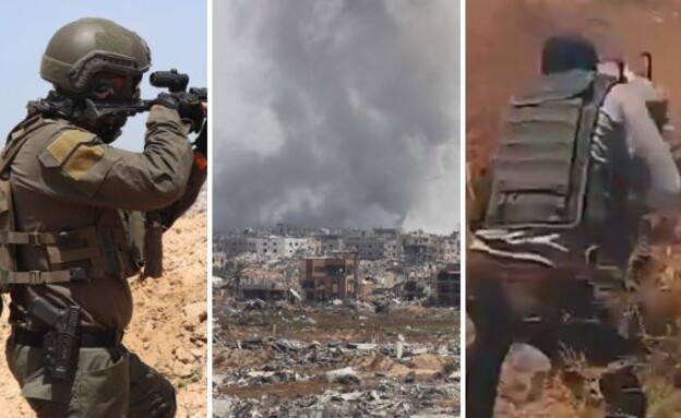 הלחימה ברצועה (צילום: רשתות חברתיות לפי סעיף 27א' | שי לוי)