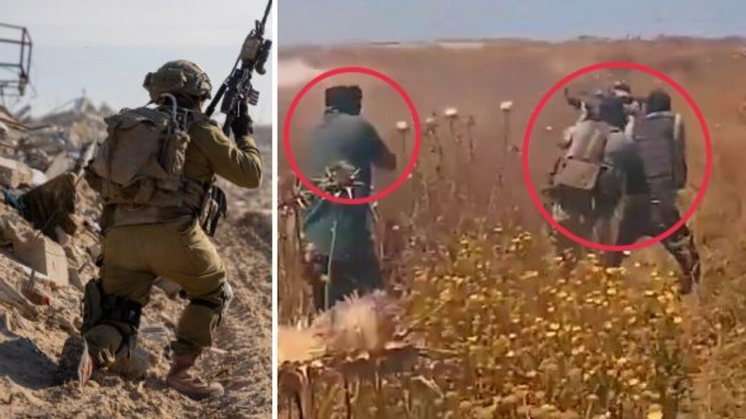 הלחימה ברצועה (צילום: רשתות חברתיות לפי סעיף 27א' | דובר צה"ל)