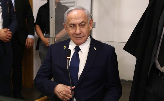 ראש הממשלה בנימין נתניהו בדיון בבית המשפט (צילום: גדעון מרקוביץ, TPS)