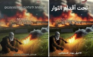 קריאה ברשתות הערביות להצתה (צילום: סעיף 27א לחוק זכויות יוצרים)