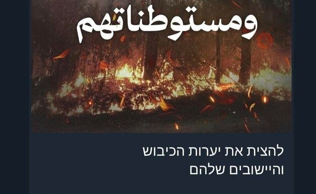 קריאה ברשתות הערביות להצתה (צילום: רשתות חברתיות לפי סעיף 27 א')
