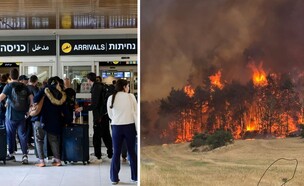 בנתב"ג נערכים לשריפה