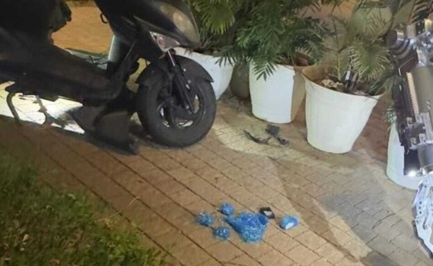 אופנוע הנפץ שאותר (צילום: דוברות המשטרה)
