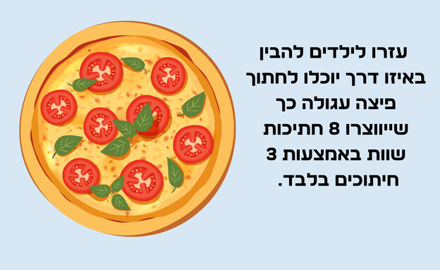 חידת הפיצה (צילום: הפרופסור הלא המפוזר)