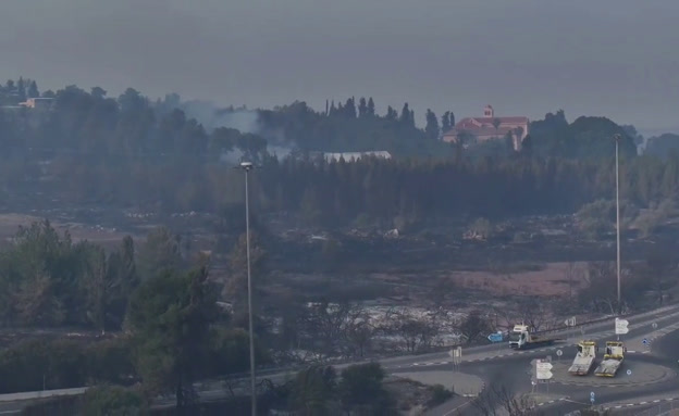 תיעוד מהאוויר: אחרי השרפה - כך נראה הנזק העצום בהרי י-ם