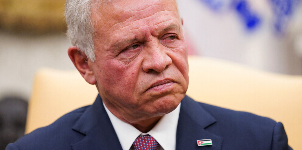 מלך ירדן עבדאללה בפגישה עם טראמפ בבית הלבן