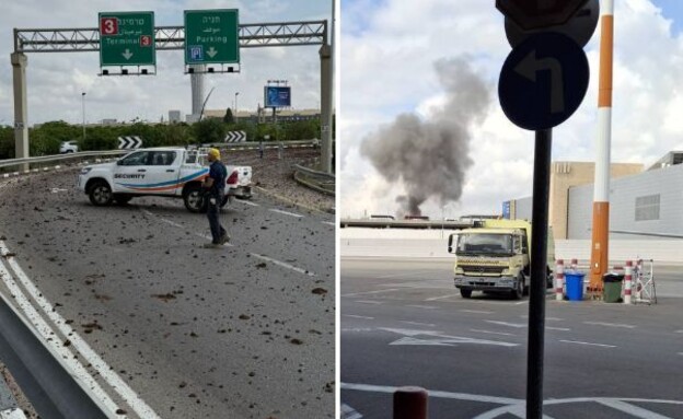 הזירות והפגיעות, הבוקר (צילום: מתוך תיעוד שעלה ברשתות החברתיות, שימוש לפי סעיף 27א' לחוק זכויות יוצרים)
