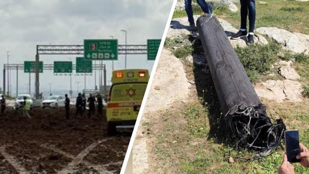 נפילה בנתב"ג לאחר יירוט כושל של טיל ששיגרו החות'ים נפילה בנתב"ג לאחר יירוט כושל של טיל ששיגרו החות'ים