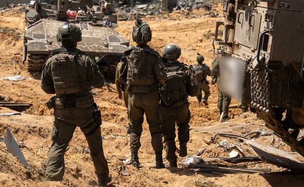 הכוחות ברצועה (צילום: דובר צה