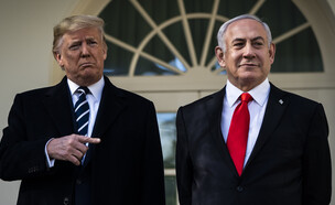 דונלד טראמפ, בנימין נתניהו (צילום: Jabin Botsford, getty images)