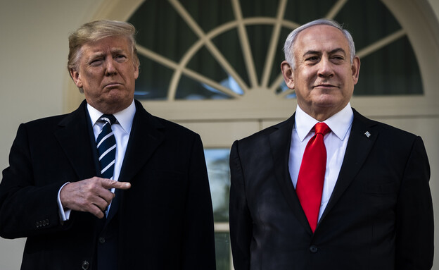 דונאלד טראמפ, בנימין נתניהו (צילום: Jabin Botsford, getty images)